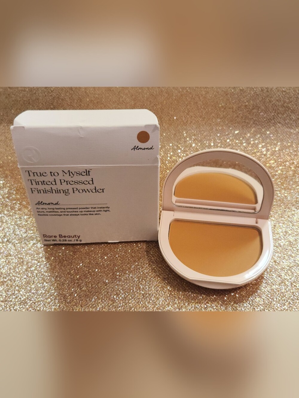 Rare Beauty True To Myself Tinted Pressed Finishing Powder - Shade Almond - NIB